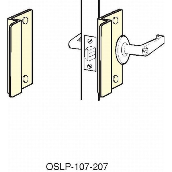 2-5/8" x 7" Short Latch Protector for Outswing Doors